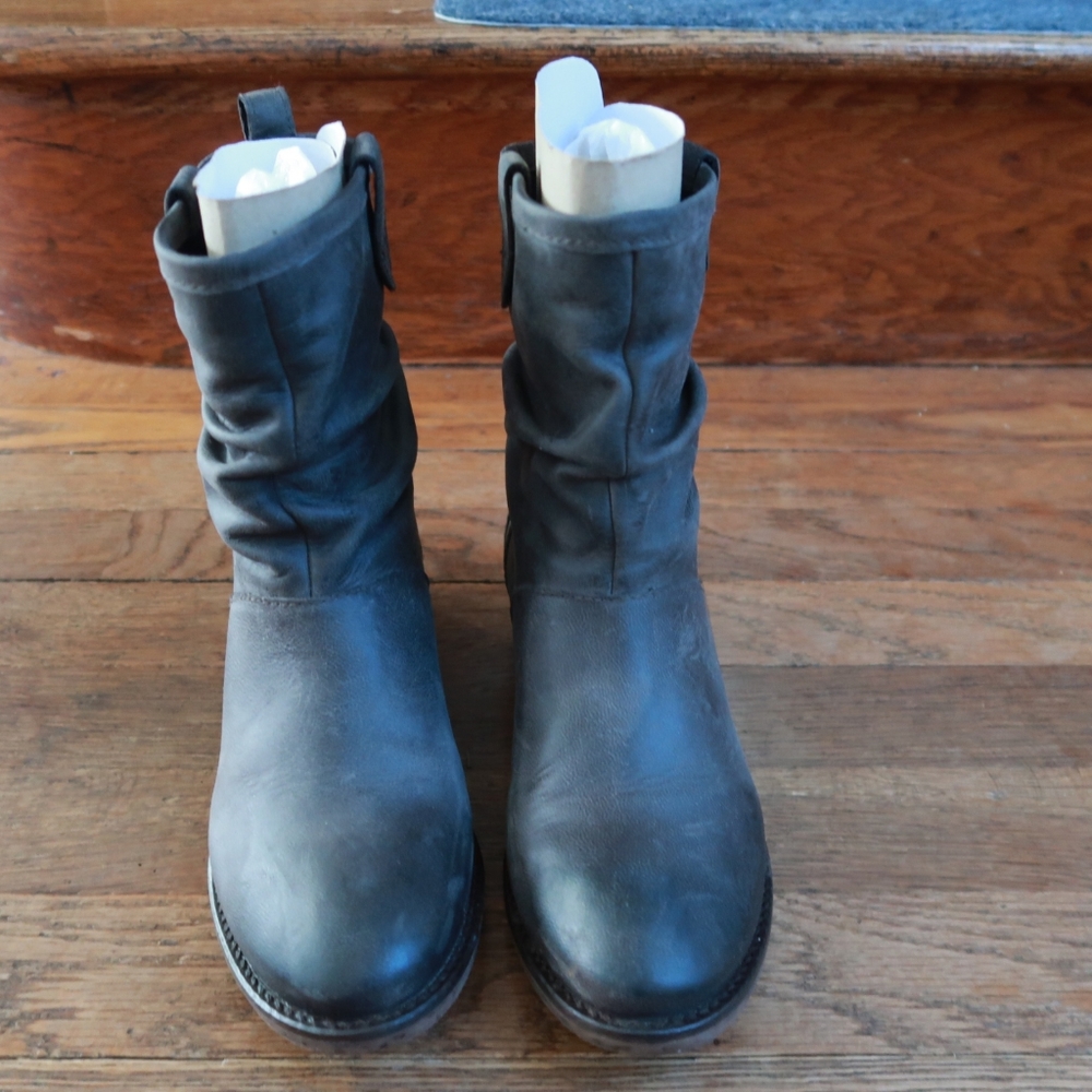 Steve Madden Maddyray Grey Leather Boots